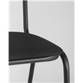 миниатюра Стул Севен (Seven) черный для посетителей и конференц залов, пластиковые опоры, фанера, поролон №9