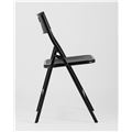 миниатюра Стул складной банкетный LITE черный, высокопрочный пластик, металлический каркас №5