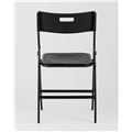 миниатюра Стул складной банкетный LITE черный, высокопрочный пластик, металлический каркас №6