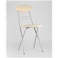миниатюра Стул складной М8-01 Компакт Слоновая кость, металлический каркас, кожа PVC №2