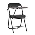 миниатюра Стул складной с пюпитром Джон черный в экокоже №1