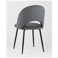 миниатюра Стул Софи велюр тёмно-серый №5