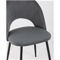 миниатюра Стул Софи велюр тёмно-серый №7