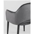 миниатюра Стул Стул Венера диамант велюр серый металлический каркас №7