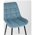 миниатюра Стул Флекс велюр пыльно-голубой ножки металл №7
