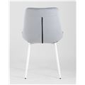 миниатюра Стул Флекс велюр светло-серый белые ножки №4