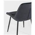 миниатюра Стул Флекс велюр черный ножки металл №6