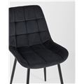 миниатюра Стул Флекс велюр черный ножки металл №7