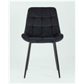 миниатюра Стул Флекс велюр черный ножки металл №8