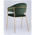 миниатюра Стул Эвита мягкий зеленый обивка велюр №3