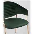 миниатюра Стул Эвита мягкий зеленый обивка велюр №9