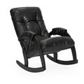 миниатюра Кресло-качалка  Модель 67 (Vegas lite Black/венге)  Черный №1