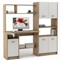 миниатюра Компьютерный стол Август-10-Дуб-сонома/Белый №1