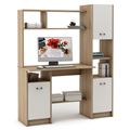 миниатюра Компьютерный стол Август-2-Дуб-сонома/Белый №1