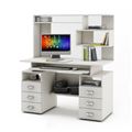 миниатюра Компьютерный стол Имидж-45-Белый №1