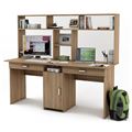 миниатюра Письменный стол Лайт-10Я с надстройкой-Дуб сонома №1