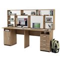 миниатюра Письменный стол Лайт-13 с надстройкой-Дуб сонома №1