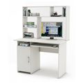 миниатюра Письменный стол Лайт-2К с надстройкой-Белый №1