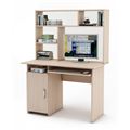 миниатюра Письменный стол Лайт-2К с надстройкой-Дуб-молочный №1