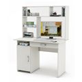 миниатюра Письменный стол Лайт-2Я с надстройкой-Белый №1