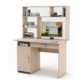 миниатюра Письменный стол Лайт-2Я с надстройкой-Дуб-молочный №1