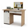 миниатюра Письменный стол Лайт-2Я-Дуб-сонома/Белый №1