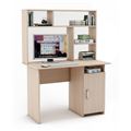 миниатюра Письменный стол Лайт-3 с надстройкой-Дуб-молочный №1
