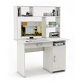 миниатюра Письменный стол Лайт-3Я с надстройкой-Белый №1