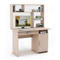 миниатюра Письменный стол Лайт-3Я с надстройкой-Дуб-молочный №1