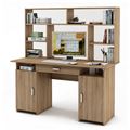 миниатюра Письменный стол Лайт-6Я с надстройкой-Дуб сонома №1