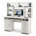 миниатюра Письменный стол Лайт-7К с надстройкой-Белый №1