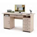 миниатюра Письменный стол Лайт-7Я-Дуб-молочный №1