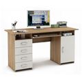 миниатюра Письменный стол Лайт-8К-Дуб-сонома/Белый №1