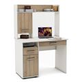 миниатюра Письменный стол Остин-10Я-Белый/Дуб-сонома №1