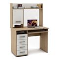 миниатюра Письменный стол Остин-12-Дуб-сонома/Белый №1
