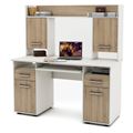 миниатюра Письменный стол Остин-13-Белый/Дуб-сонома №1