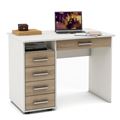 миниатюра Письменный стол Остин-4Я-Белый/Дуб-сонома №1