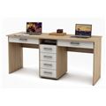 миниатюра Письменный стол Остин-8Я-Дуб-сонома/Белый №1