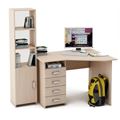 миниатюра Уголок школьника Лайт-18 ( УСЛТ-18 + СТЛТ-1)-Дуб-молочный №1