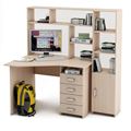 миниатюра Уголок школьника Лайт-19 с надстройкой  (УСЛТ-19-СН + СТЛТ-1)-Дуб-молочный №1