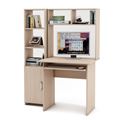 миниатюра Уголок школьника Лайт-1К с надстройкой (ПСЛТ-1К-СН + СТЛТ-1)-Дуб-молочный №1