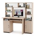 миниатюра Уголок школьника Лайт-2К с надстройкой (ПСЛТ-2К-СН + СТЛТ-1)-Дуб-молочный №1