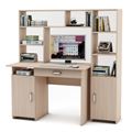 миниатюра Уголок школьника Лайт-2Я с надстройкой (ПСЛТ-2Я-СН + СТЛТ-1)-Дуб-молочный №1