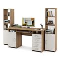 миниатюра Уголок школьника Лайт-7К с надстройкой (СТЛТ-1 + ПСЛТ-7К-СН + СТЛТ-1)-Дуб-сонома/Белый №1