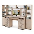 миниатюра Уголок школьника Лайт-9Я с надстройкой (СТЛТ-1 + ПСЛТ-9Я-СН + СТЛТ-1)-Дуб-молочный №1