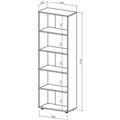 миниатюра Стеллаж Оксфорд-1-Белый №2
