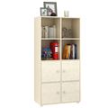 миниатюра Стеллаж Прайм-42-1 дуб молочный №1