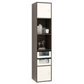 миниатюра Стеллаж Прайм-51-3 венге / дуб молочный №1