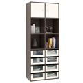 миниатюра Стеллаж Прайм-52-4 венге / дуб молочный №2