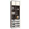 миниатюра Стеллаж Прайм-62-4 венге / дуб молочный №1